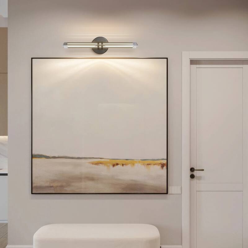 KAYLA 18/24-inch -Triangular Pyramid Crystal Vanity Light - Copper Single Pack