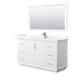 Option White, Nickel Trim, Giotto Quartz Top