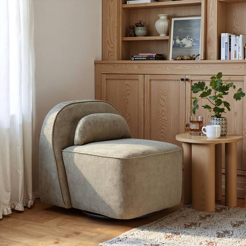 Kakao Swivel Chair Olive Brown - Olive Brown