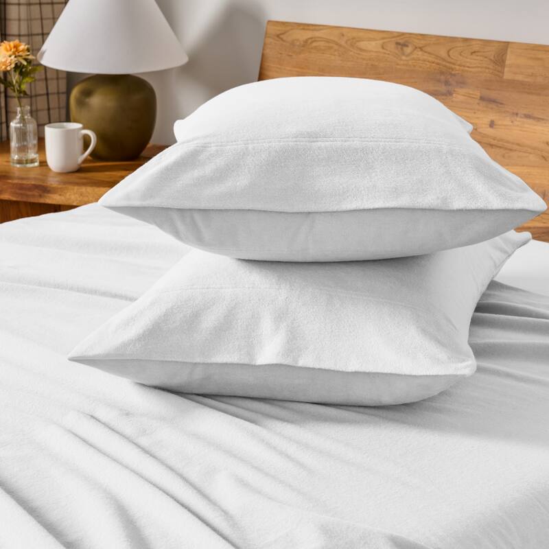 Bare Home Cotton Flannel Pillowcases (Set of 2)