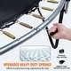 preview thumbnail 6 of 15, Outdoor Trampoline with Net Ladder and Curved Poles for Kids & Adults