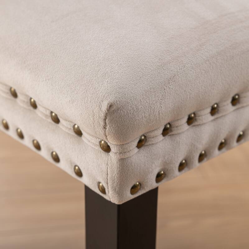 Tufted Solid Wood Velvet Upholstered Dining Chair