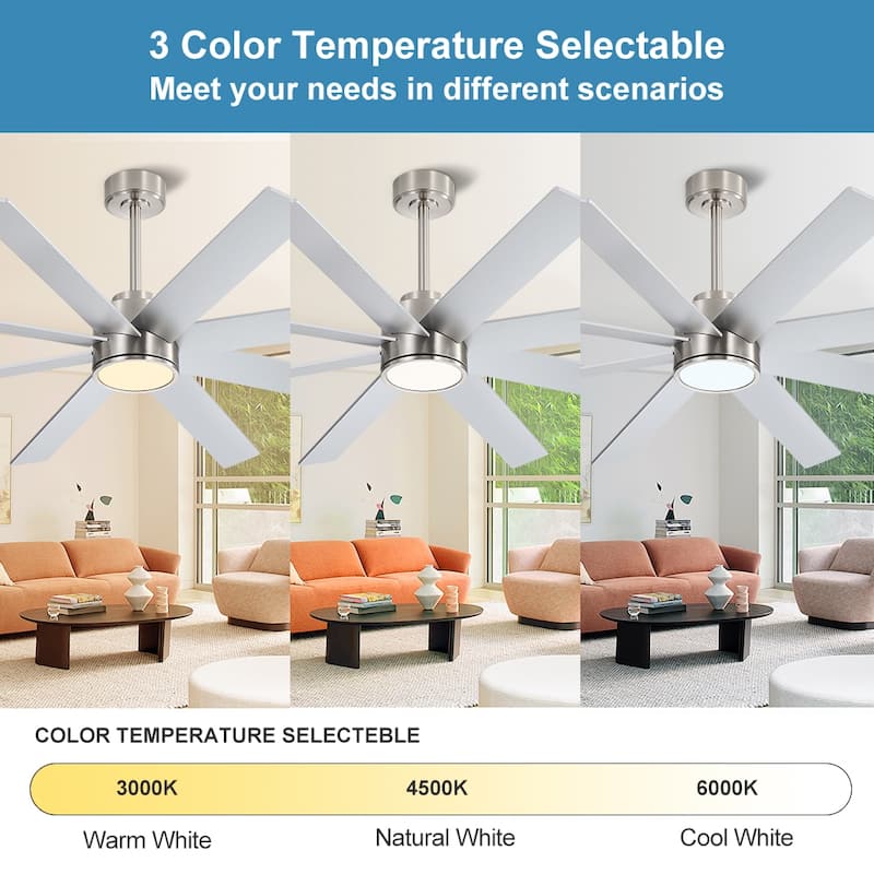 MLiAN 72 in. 8 Plywood Blades Indoor LED Ceiling Fan With Remote......