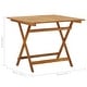 preview thumbnail 8 of 6, vidaXL Folding Patio Table 35.4"x35.4"x29.5" Solid Acacia Wood