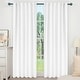 preview thumbnail 72 of 109, Deconovo Back Tab Blackout Curtains (2 Panel) 52W x 108L - White