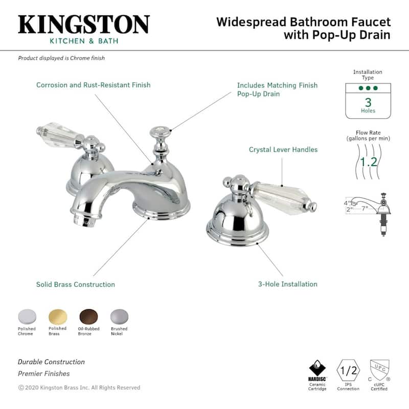 Wilshire 8 in. Widespread Bathroom Faucet