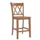 preview thumbnail 7 of 57, Eleanor X-Back Wood Counter Chairs (Set of 2) by iNSPIRE Q Classic