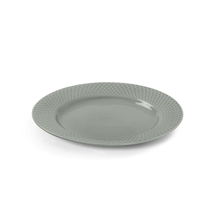 Rhombe Earth Lunch Plate, Moss, Ø: 8.3" - 8.3