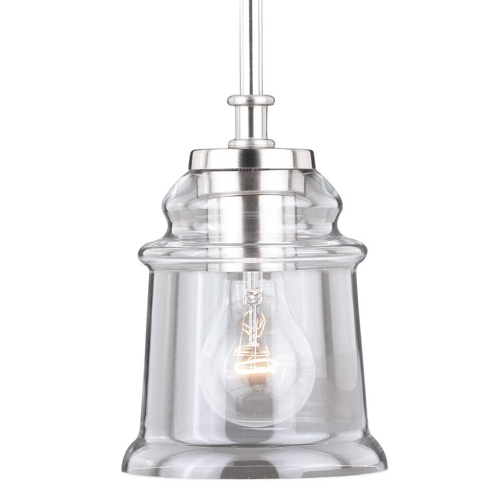 Vaxcel Lighting Toledo Single Light 5" Wide Crystal Pendant