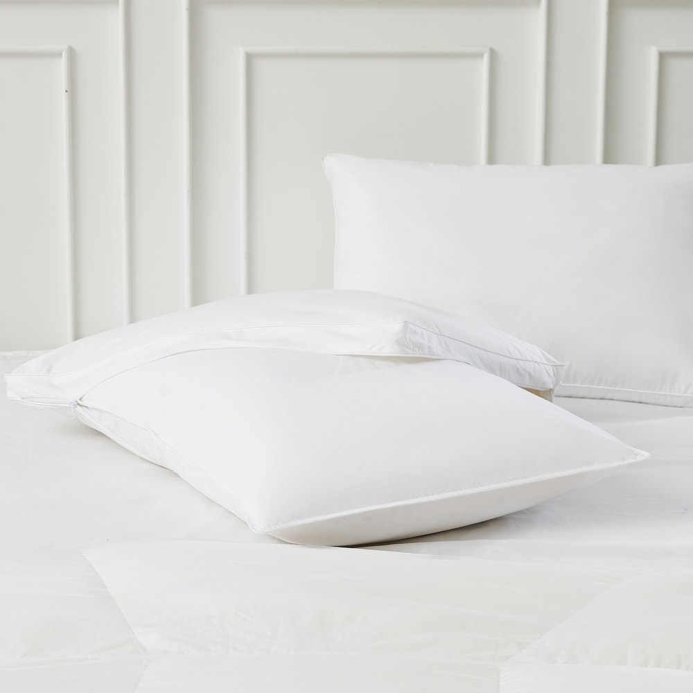 Down and Feather Compartment Pillow by Cozy Classics - White - On Sale -  Bed Bath & Beyond - 9064089