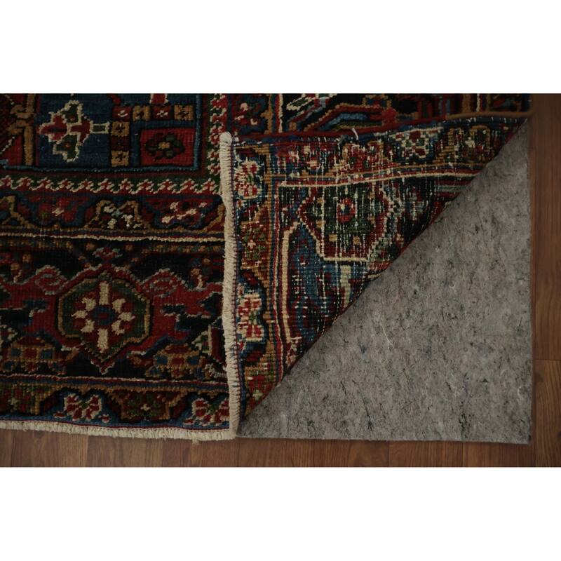 Hand Knotted Oriental 100% Wool Carpet Traditional Medallion Red Heriz (serapi) Area Rug - 11' 8'' X 9' 0''