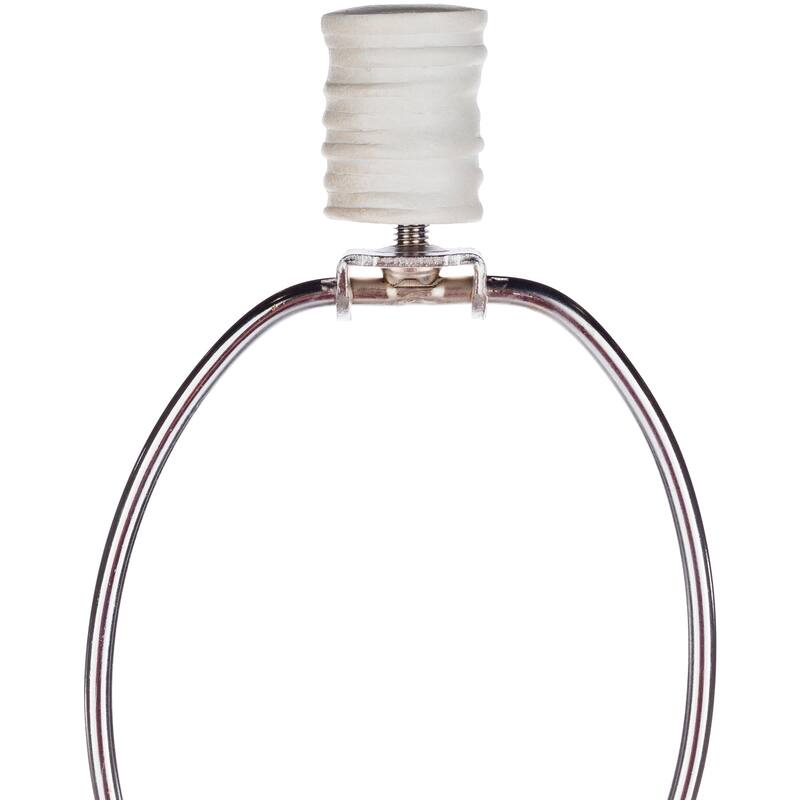Contemporary Lewes Table Lamp with Natural Finish / White Washed Resin Base