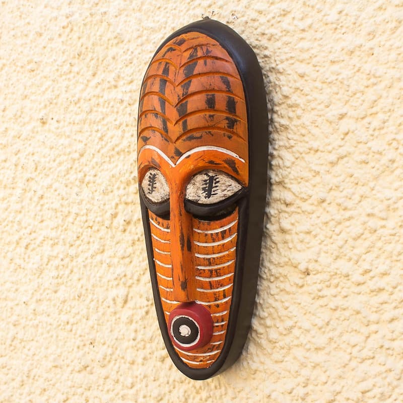 Novica Handmade Norvi African Wood Mask
