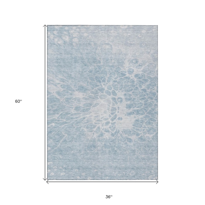 HomeRoots Abstract Transitional Rectangle Outdoor Rug