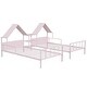 preview thumbnail 12 of 22, Twin Size Metal Double Platform Bed with Headboard and Nightstand