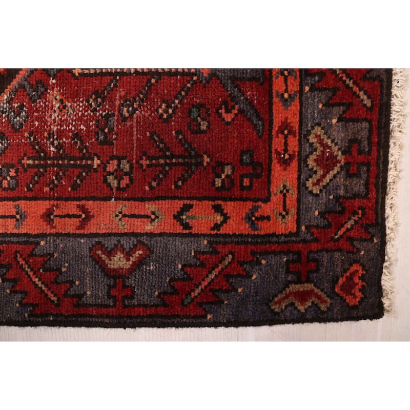 ECARPETGALLERY Hand-knotted Anadol Vintage Red Wool Rug - 3'1 x 9'6