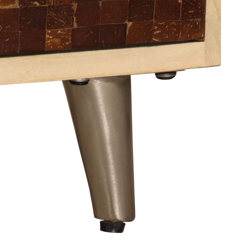 vidaXL TV Stand 47.2"x11.8"x15.7" Solid Wood Mango