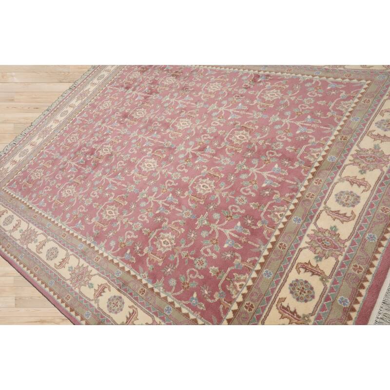 8x10 Hand Knotted New Zewland Wool Agra Plush Pile Pande Cameron Rug - 8' x 10'