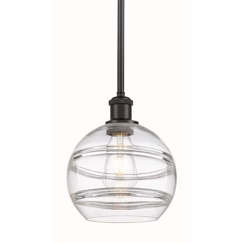 Innovations Lighting 516-1S-10-8 Rochester Pendant Rochester 8" Wide - Oil Rubbed Bronze / Clear