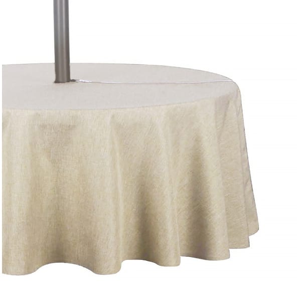 70 round patio table cloth flannel backed umbrella hole 70