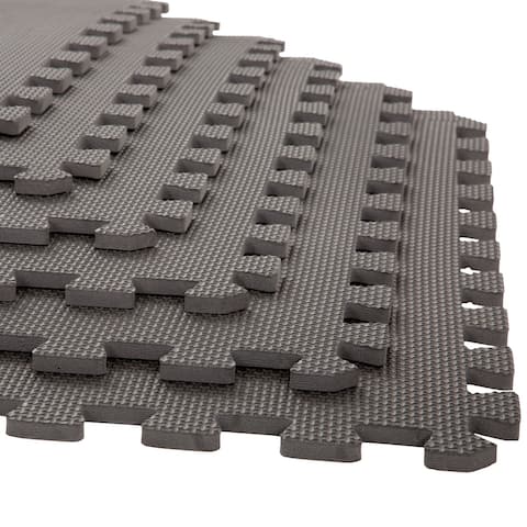 Foam Flooring Tiles Interlocking EVA Foam Pieces by Stalwart (Gray)