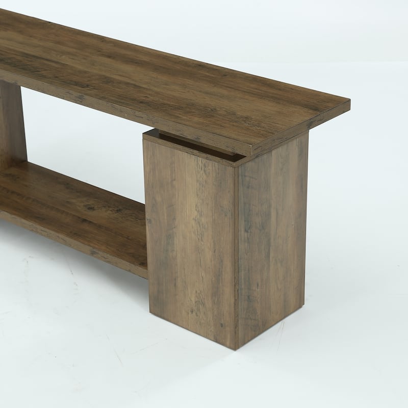 63" TV Stand for 55/60/65/75-Inch TVs Rustic Extra Long Media TV Console