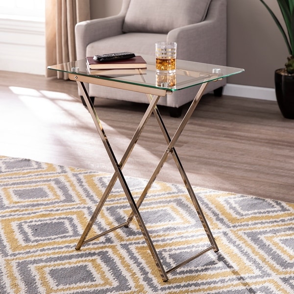 SEI Furniture Hinding Folding Tray Table On Sale Bed Bath