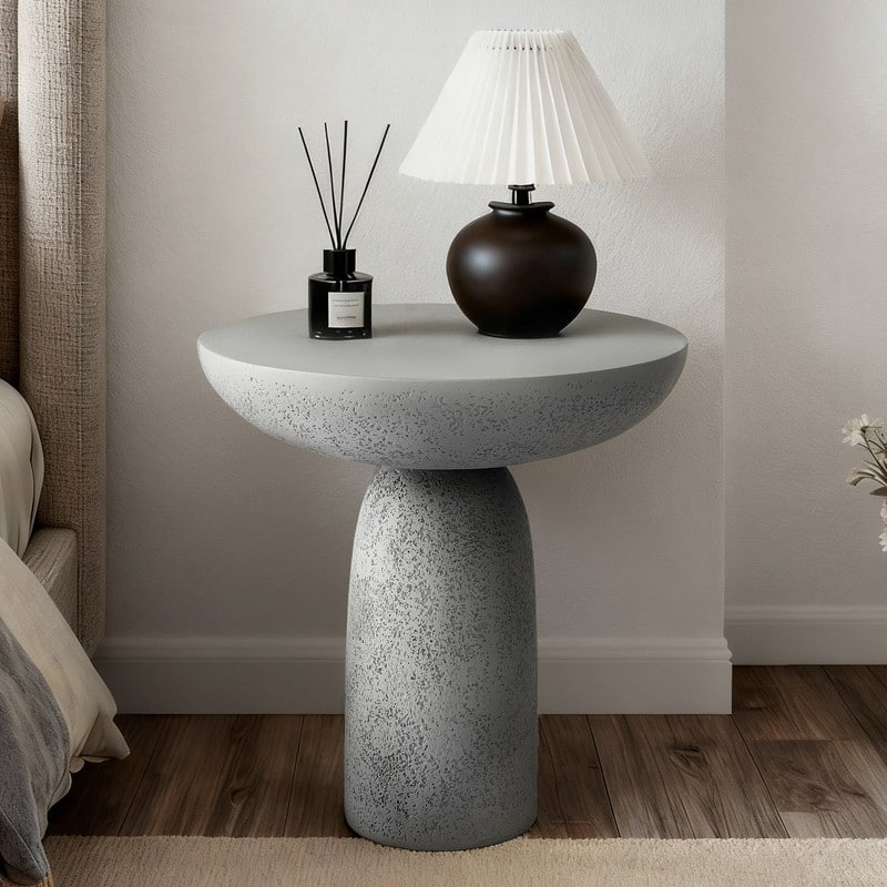 Round Side Table End Table