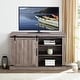 preview thumbnail 3 of 23, 47" Rustic Farmhouse Barn Door TV Stand for 55" TVs