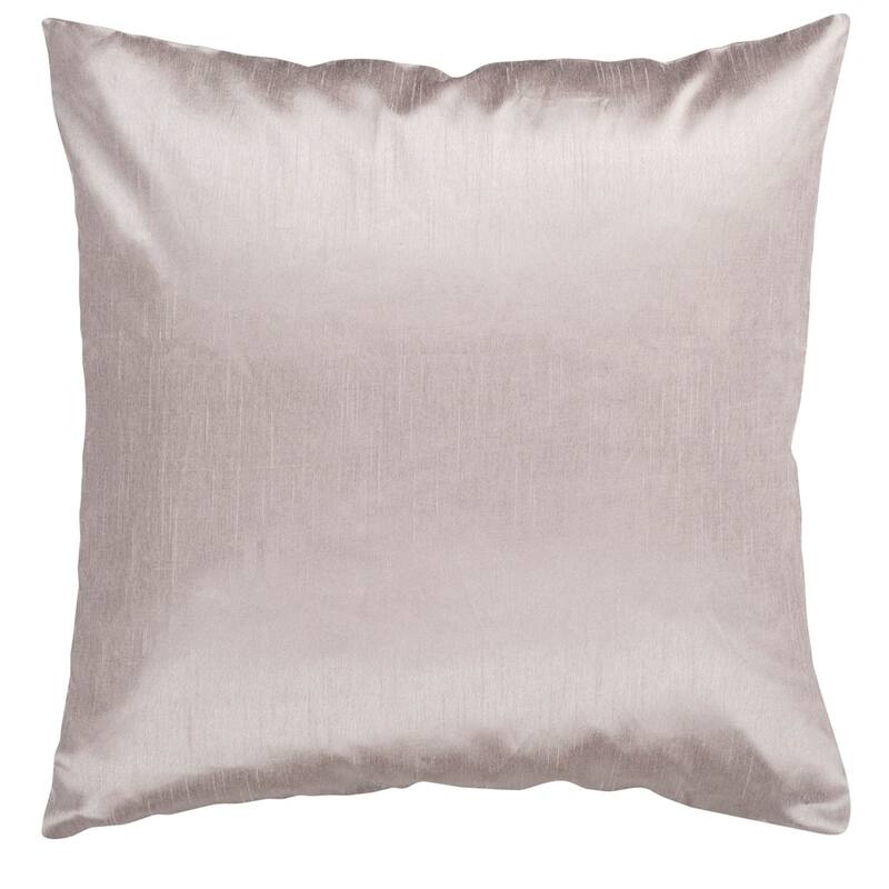Artistic Weavers Chic 22-inch Square Silky Decorative Pillow Cover with Poly Insert - Taupe