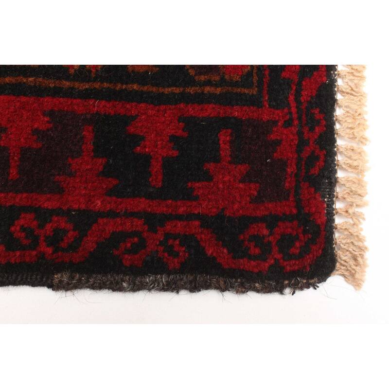 ECARPETGALLERY Hand-knotted Teimani Dark Navy Wool Rug - 3'4 x 5'7