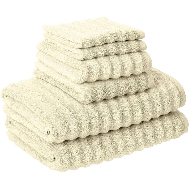 Modern Threads Wavy Luxury Spa 6-pc. Quick-dry Towel Set - Ivory