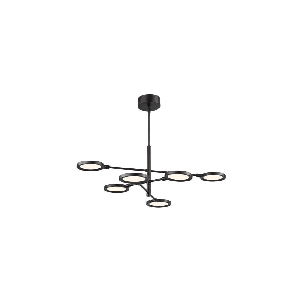 Tech Lighting 700SPCT-LED930  Spectica 32" Wide Integrated 3000K LED Abstract Chandelier - (Black / Black) - Chandeliers For Bedrooms by Overstock.com