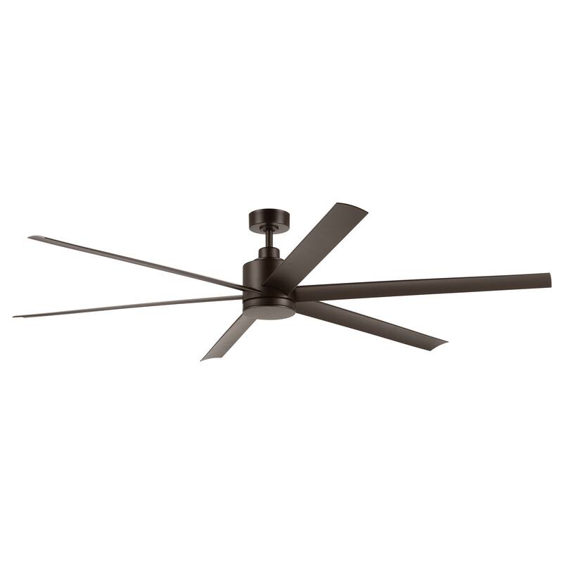Kichler Lighting Loa 80 Inch Ceiling Fan with Satin Etch Glass in Satin Natural Bronze with Satin Natural Bronze Blades