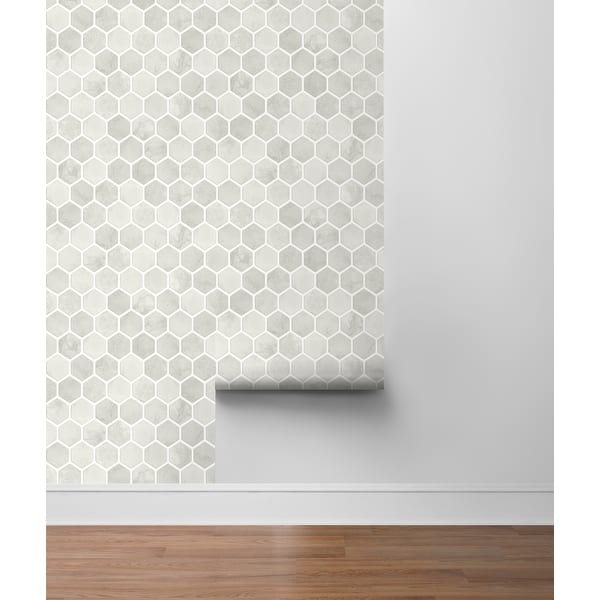 NextWall Inlay Hexagon Peel and Stick Wallpaper Bed Bath & Beyond