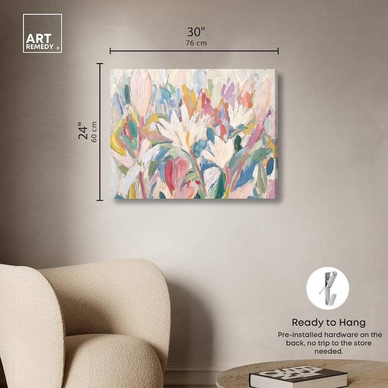 Morning Mist Bloom I Canvas by Art Remedy, Gallery Wrapped