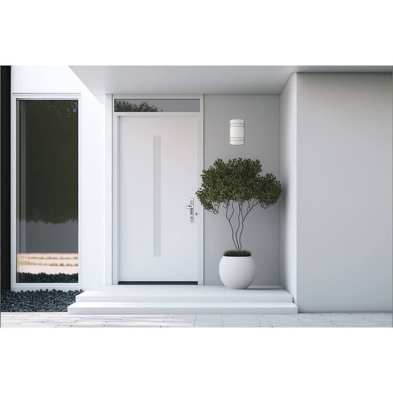 Strick & Bolton Mene 2-light Brushed Steel Wall Sconce
