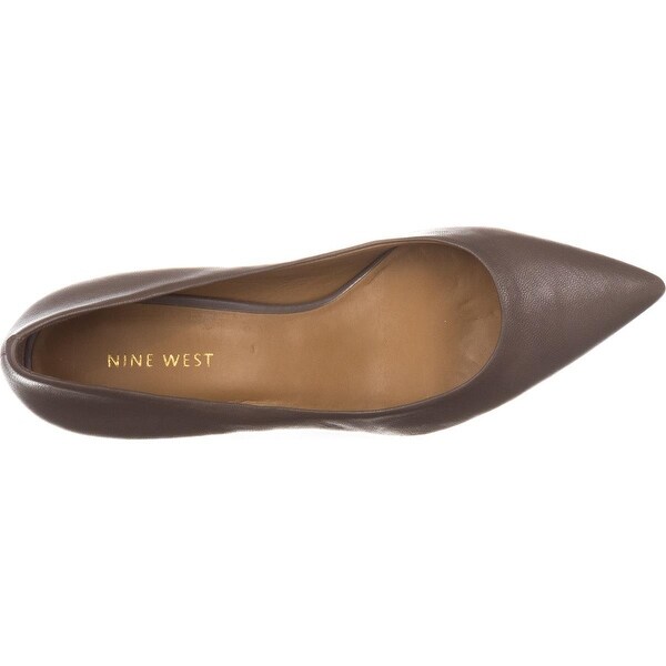 taupe kitten heel pumps