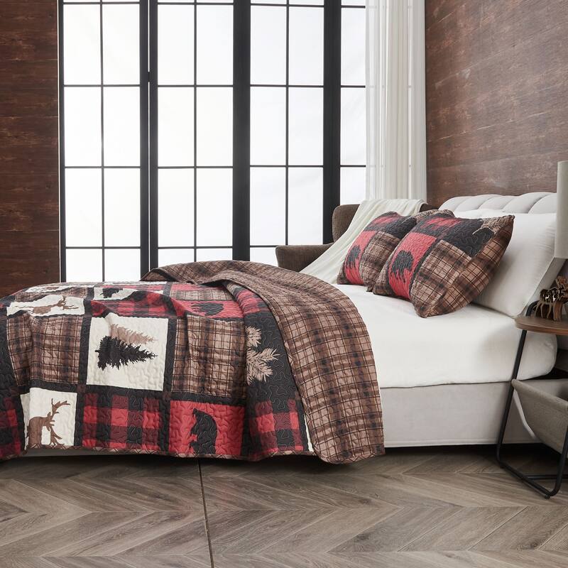 Premium Rustic Lodge All-Season Quilt Set