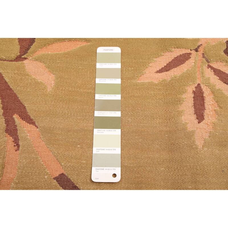 ECARPETGALLERY Hand-knotted Opulence Olive Wool Rug - 6'1 x 9'0