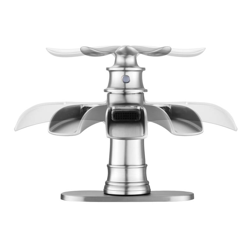 Bathroom Faucet Waterfall Single Handle Vessel Sink Faucet Deck Mount Vanity Faucets
