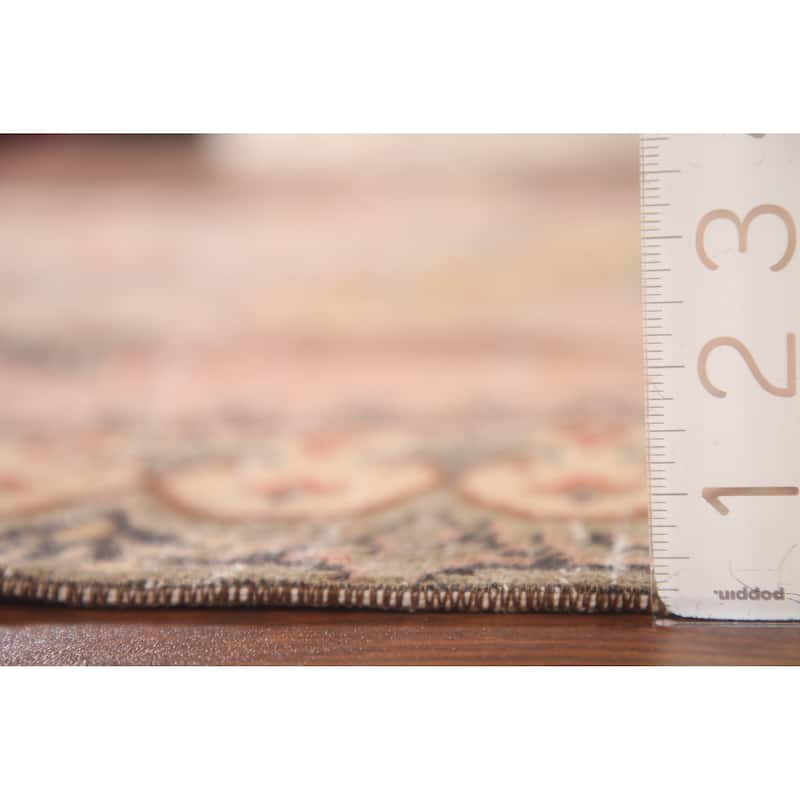 Distressed Sparta Turkish Vintage Rug Hand-Knotted Wool Carpet - 5'0"x 8'11"