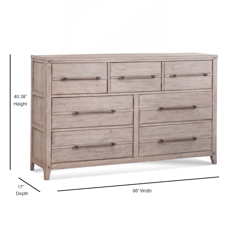 Asher 7-Drawer Dresser - Antique Whitewash