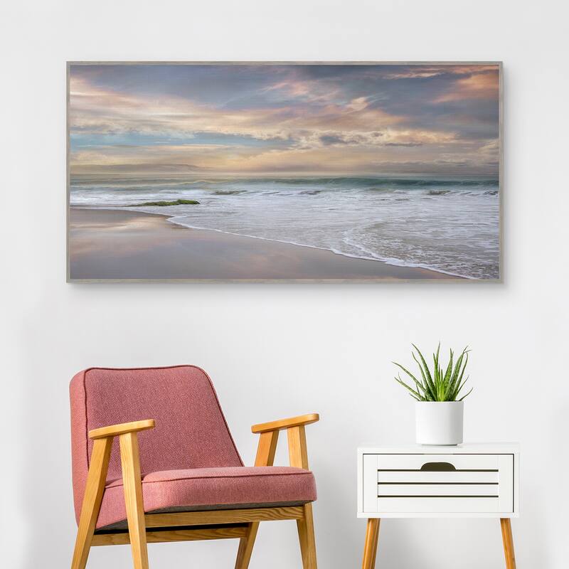Soft Twilight by Mike Calascibetta Framed Canvas Art Print