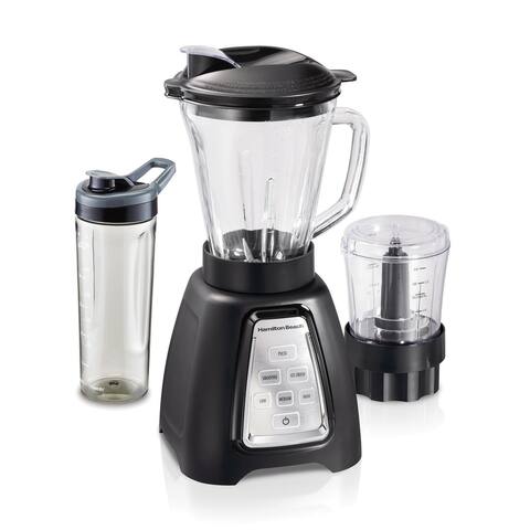 Hamilton Beach MultiBlend System with Glass Jar, Travel Jar and Food Chopper