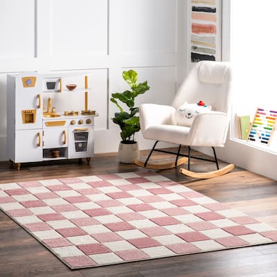 Nuloom Aubrey Checkered Kids Area Rug