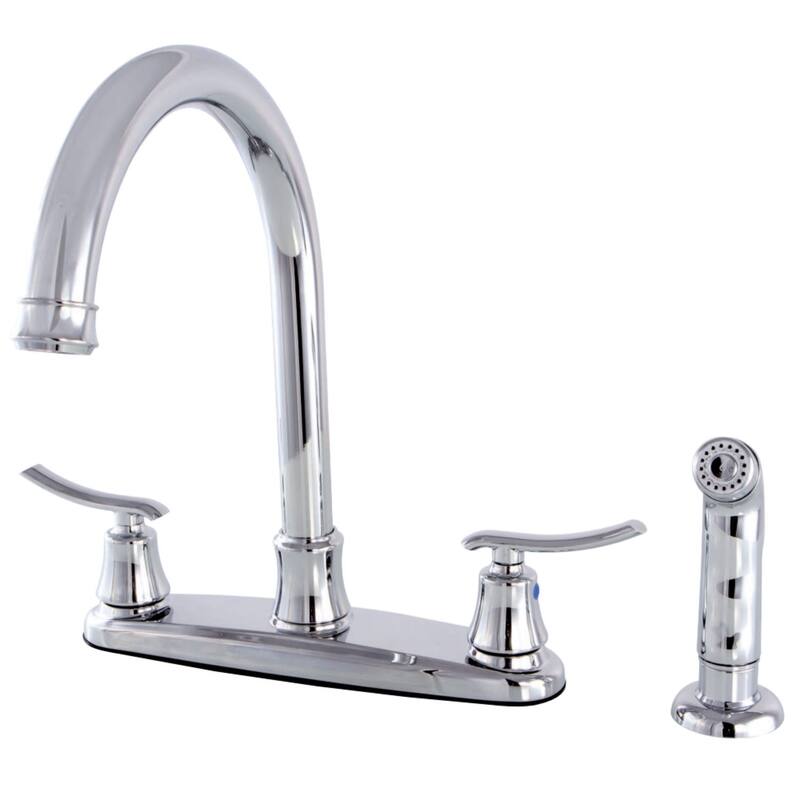 Kingston Brass Jamestown 1.8 GPM Standard Kitchen Faucet - Includes - Polished Chrome