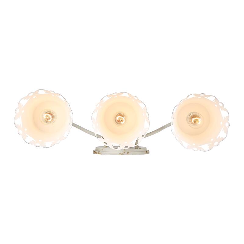 Wry Lighting Eloise 3-light Vanity in Antique Ivory