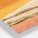 preview thumbnail 3 of 4, Designart 'Gilded Amber II' Glam 3 Panels Large Wall CLock - 36 in. wide x 28 in. high - 3 panels
