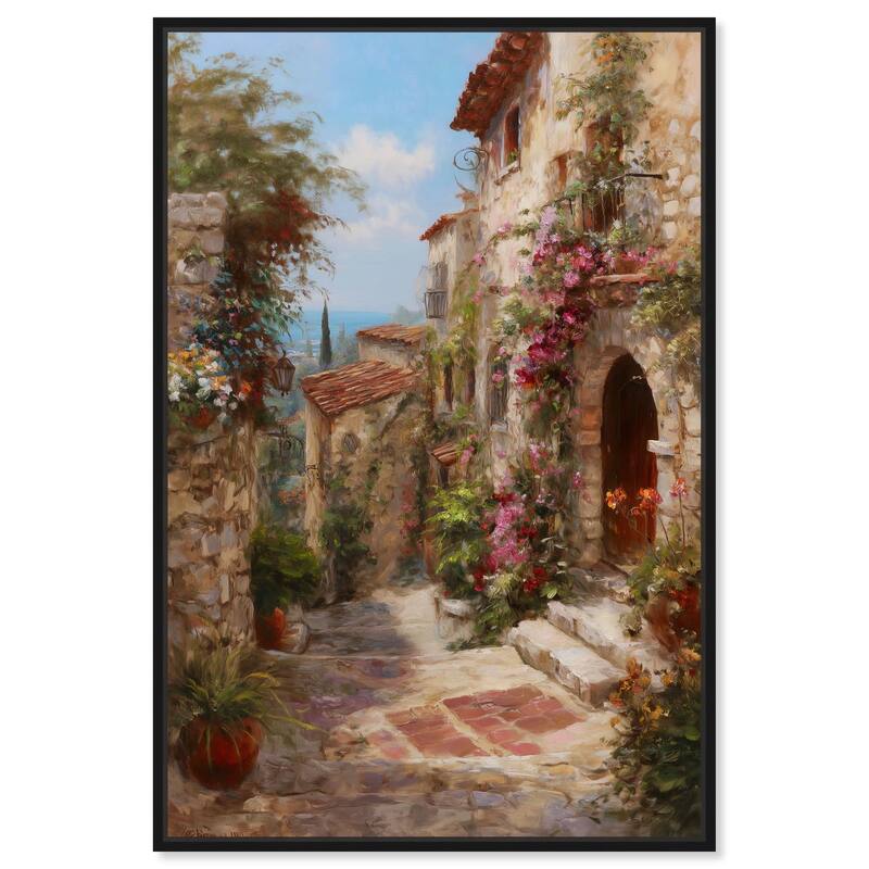 Mediterranean Charm I Canvas by Art Remedy - Black - 20" x 30"